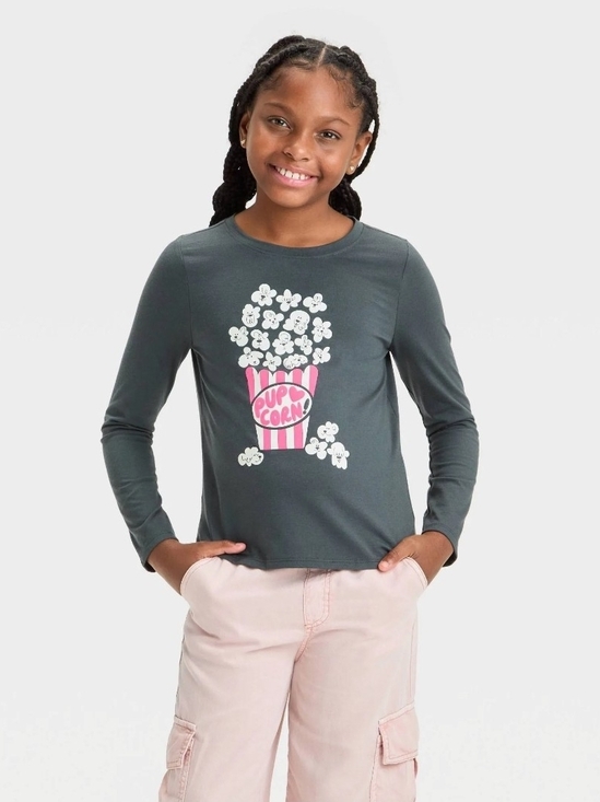 Cat & Jack Other - Cat & Jack Pup-Corn Graphic T-Shirt